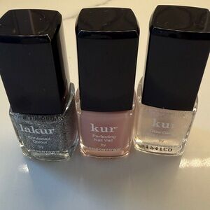 Nail Polish Trio - Lakur Tinsel, Kur Nail Veil #4 & Kur Glow Getter